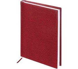 Недатированный ежедневник BRAUBERG А5 138х213 мм "Profile", балакрон, 160 л., бордовый, 123427 