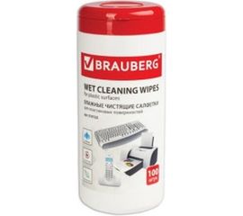 Чистящие салфетки BRAUBERG Power Clean, 100 шт., 510123 