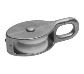 Одинарный оцинкованный блок для троса, нейлоновый шкив 30мм 1шт - ярлык Tech-Krep 112743 
