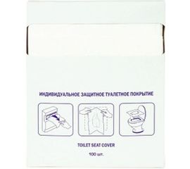 Одноразовые покрытия на унитаз PATERRA 1/4 сложения,100 шт в упаковке 104-019 104-019 