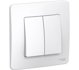 Двухклавишный переключатель Schneider Electric СП BLANCA сх.6+6 10А 250В белый SchE BLNVS106601 1210257 