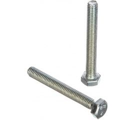 Болт DIN 933 с шестигранной головкой, оцинкованный М6х50, 40шт - коробка Tech-Krep 105205 