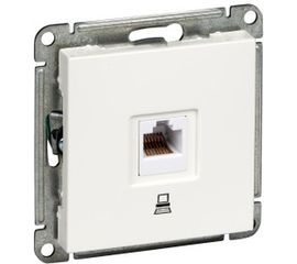 Телефонная розетка Schneider Electric W59, RJ11, 160В, 1А, белый RSI-152T-1-86 