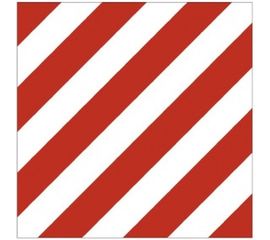 Наклейка на груз. машины SKYWAY Крупногабаритный груз ГОСТ пластик цвет красный/белый S08101021 