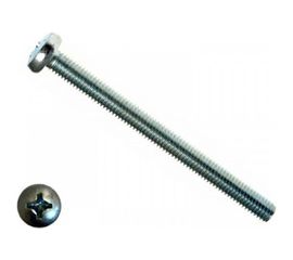 Винт КРЕП-КОМП полуцилиндрическая головка, цинк DIN7985 3х10 100шт вц310мф 