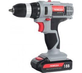 Аккумуляторная дрель-шуруповерт ПОБЕДА ДА-18/2 Ли 180201636 