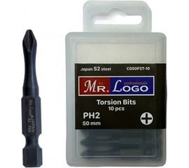 Бита Торсионная (10 шт; 50 мм; PH2; S2) Mr. Logo С050P2T-10 