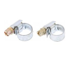 Металлические хомуты СИБРТЕХ, стандартное болтовое крепление, 10-16мм, 2шт, ширина 9мм, 47655 
