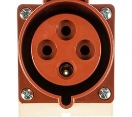 Розетка наружной установки IEK 32А 3P+Е 380В IP44 124 ИЭК PSR12-032-4 