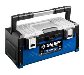 Металлический ящик для инструмента ЗУБР "СПУТНИК-18" Профессионал 38153-18 