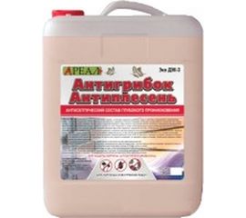 Антисептическая пропитка по бетону Ареал+ Антигрибок Антиплесень 10л А-417 