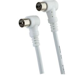 Кабель ТВ вилка-ТВ розетка PERFEO, угловой, 1 м 30013825 