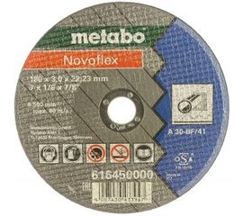 Круг отрезной Novoflex по металлу (180x22,2 мм; прямой) А 30 Metabo 616450000 