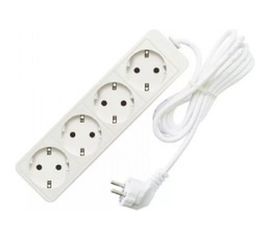 Бытовой удлинитель СОЮЗ ТМ 2200 Вт, с заземлением, 4 гнезда, ПВС, 10м 481S-9410 