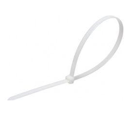 Универсальный пластиковый хомут ЭВРИКА белый 3.0x200мм 100шт ER-03200 