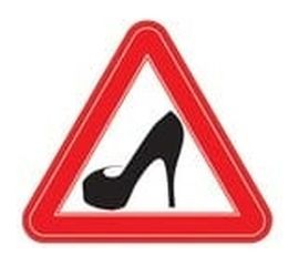 Наклейка REXXON 20Х20Х20см Дама за рулем 1-14-6-2-0 