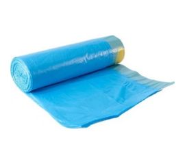 Мешки (20 шт; 60 л; 55х62 см; ПНД; 12 мкм; с завязками; синие) для мусора ЛАЙМА 601397 