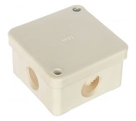 Разветвительная коробка STEKKER 250/380В 10А IP44 4 ввода белая EBX10-27-44 КЭМ 3-10-4 П 32747 
