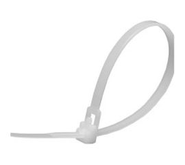 Нейлоновый многоразовый хомут STEKKER 4x150 мм, белый, NYCT40-150 39081 