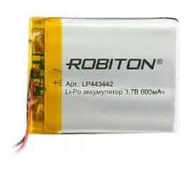 Аккумулятор ROBITON LP443442 3.7В 600mAh PK1 14072 