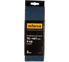 Лента шлифовальная (3 шт; 75х457 мм; P40) Inforce 11-01-497 
