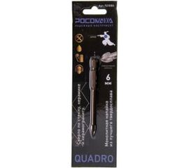 Сверло по стеклу, керамике и керамограниту 6 мм 4 грани РОСОМАХА 721006 