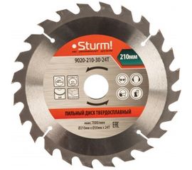 Диск пильный по дереву (210х30 мм; 24T) Sturm 9020-210-30-24T 