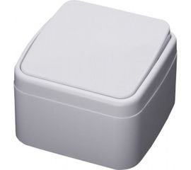 Выключатель STEKKER одноклавишный открытой установки 250В, 10А, белый, серия Basic PSW10-41-20 39031 