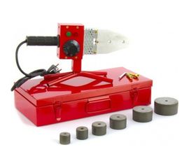 Аппарат для сварки пласт труб KRONWERK КW800 800 Вт, 300 C, насадки 20-25-32-40-50-63 мм, меткейс 94214 