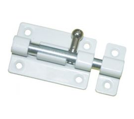 Накладная задвижка Tech-Krep 4 белая -пакет 138887 