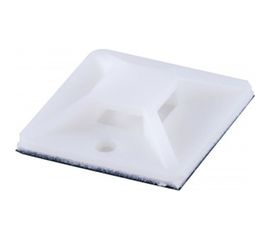 Самоклеющаяся площадка STEKKER SMCL2020 20х20 мм, под хомуты, белый 32934 