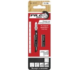 Пилки T119B (2 шт; 12 TPI; 75x50 мм; h=4-30 мм) по дереву и ламинату Pilorama 551191 