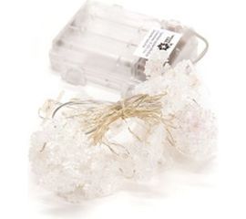 Светодиодная уличная гирлянда ЧУДЕСНЫЙ САД GRG-N550 Снежинки, 50 LED, 4 цвета, 5м, на 3xAA 4606400206897 