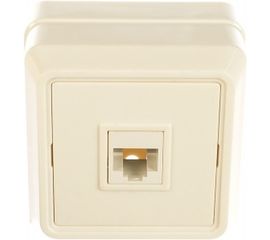 Телефонная 1местная розетка IEK ОКТАВА белый ETO10-K01-DC 