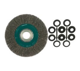 Щетка дисковая с гофрированной проволокой Мастер 205 (200х25х32 мм; 12.7-16-19-22-25 мм) Профоснастка 20306005 