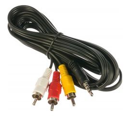 Кабель аудио/видео Cablexpert джек 3.5 4pin папа - 3хRCA папа, 2м, черный CCA-4P2R-2M 