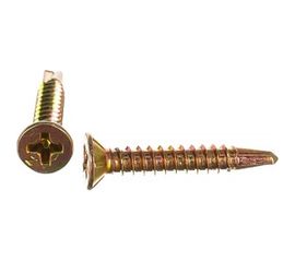 Оконные саморезы с буром 3.9х25, 500шт желтые - ведро Tech-Krep 116808 