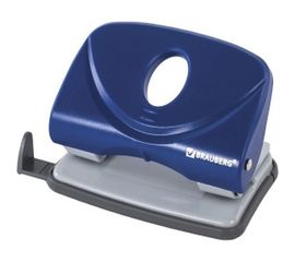 Дырокол BRAUBERG "Original", до 20 листов, синий, 222540 