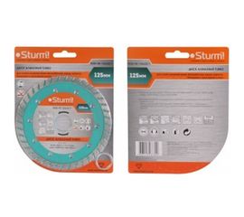 Диск алмазный Turbo по железобетону (125х22.2/20 мм) Sturm 9020-04-125x22-T 
