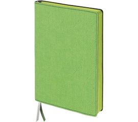 Блокнот BRAUBERG Tweed А5 148х213 мм, 112 л, под ткань, линия, зеленый, 110968 