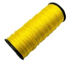 Крученая двухпрядная нить ПП, желтая, 1.3 мм, 50 м Tech-Krep 139902 