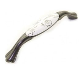 Ручка-скоба Brante RS.1433.128.BK керамика-чёрный никель 107171 