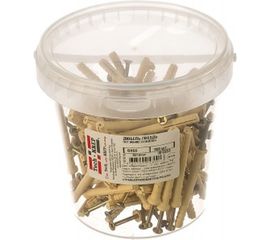 Дюбель-гвоздь 6х60 потайная манжета, нейлон 100шт - ведро Tech-Krep 101333 