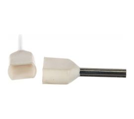 Наконечник IEK НШвИ, 2x0,75-10 мм2, белый, ИЭК НГИ2, 100 шт, UTE10-D2-1-100 