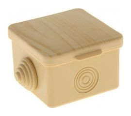 Распаячная коробка EKF КМР-030-037 65х65х50 светлое дерево PROxima SQplc-kmr-030-037-s 