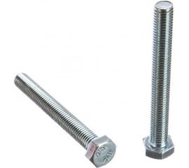 Болт Tech-Krep DIN933 с шестигранной головкой, оцинкованный М12х100 2 шт - пакет 126524 