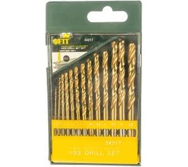 Сверла по металлу HSS, титановое покрытие, 13 шт. FIT IT 34217 