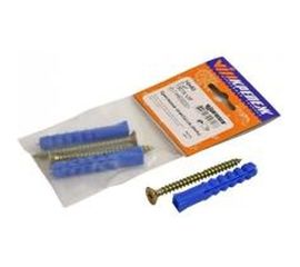 Набор крепления плинтусов VIPкрепеж 10/60 дюбель ежик 2шт/2шт 13018 VIP 