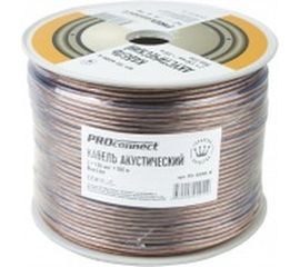 Акустический кабель 2х1.50 кв.мм, прозрачный, 100м PROCONNECT BLUELINE 01-6206-6 