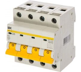 Автоматический модульный выключатель IEK 4п C 25А ВА 47-29 4.5кА ИЭК MVA20-4-025-C 